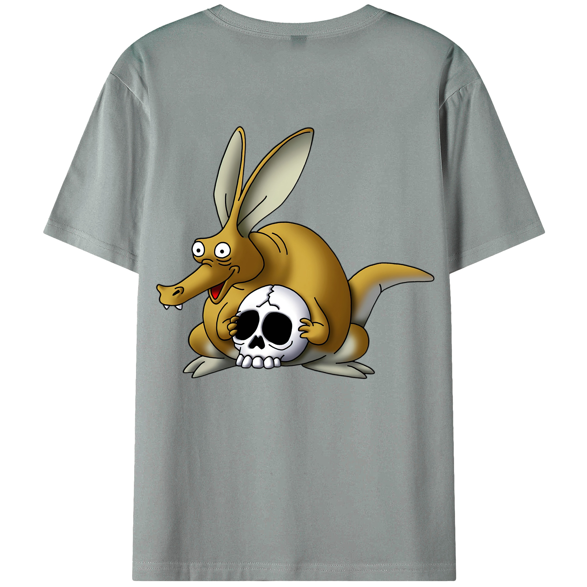（画像用） ドラゴンクエスト Doragon Kuesuto Dragon Quest 綿100％ メンズ半袖Tシャツ（バックプリント） 通気性